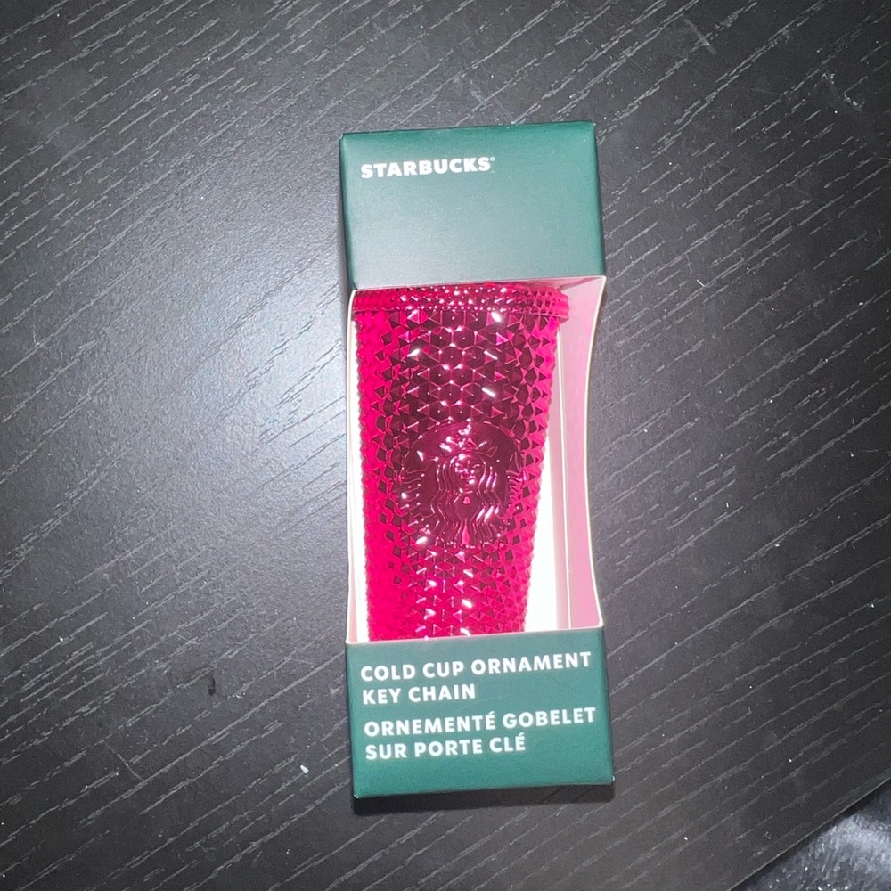 Starbucks Holiday 2022 Studded Tumbler Keychain Ornament